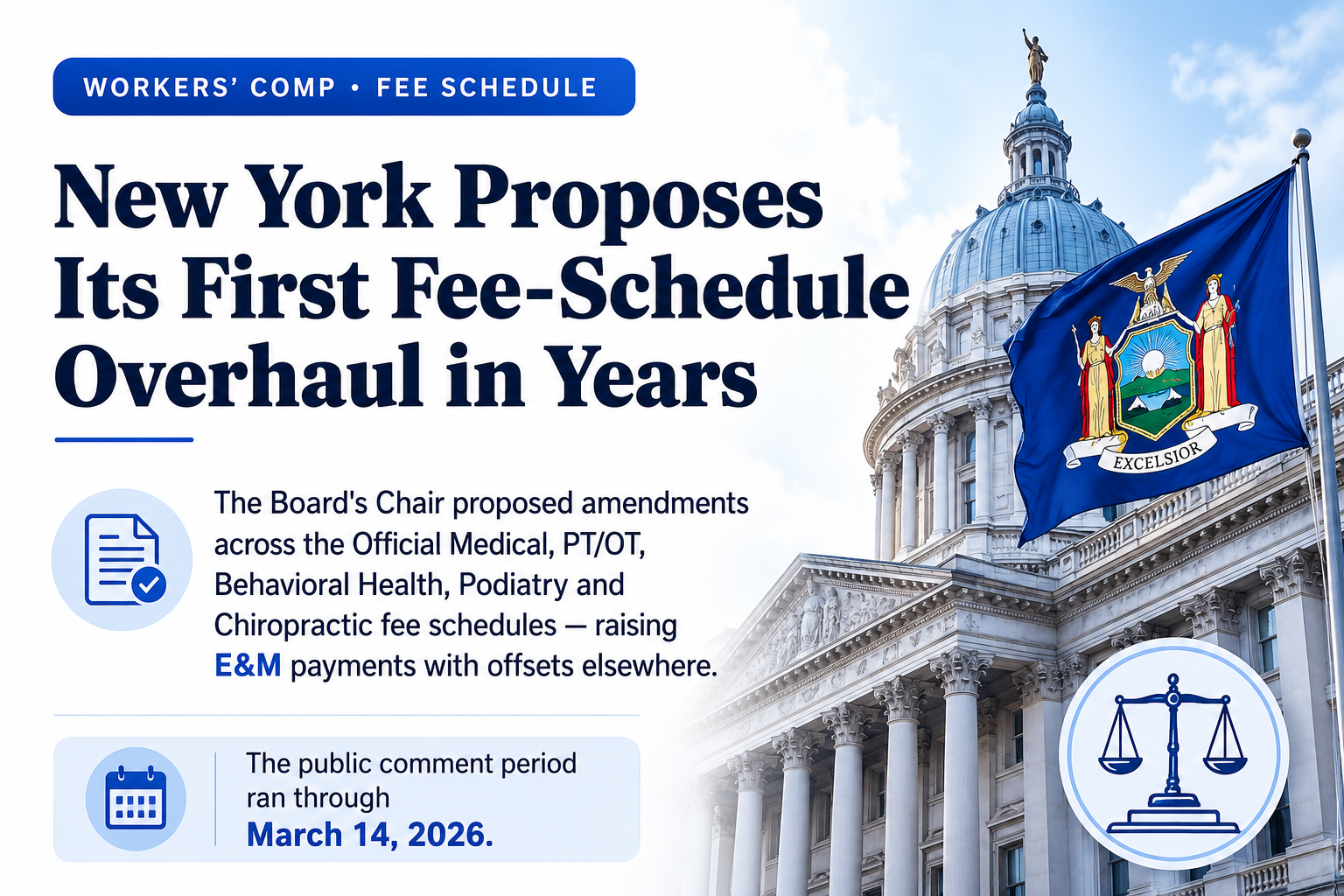 New York proposes its first fee-schedule overhaul in years